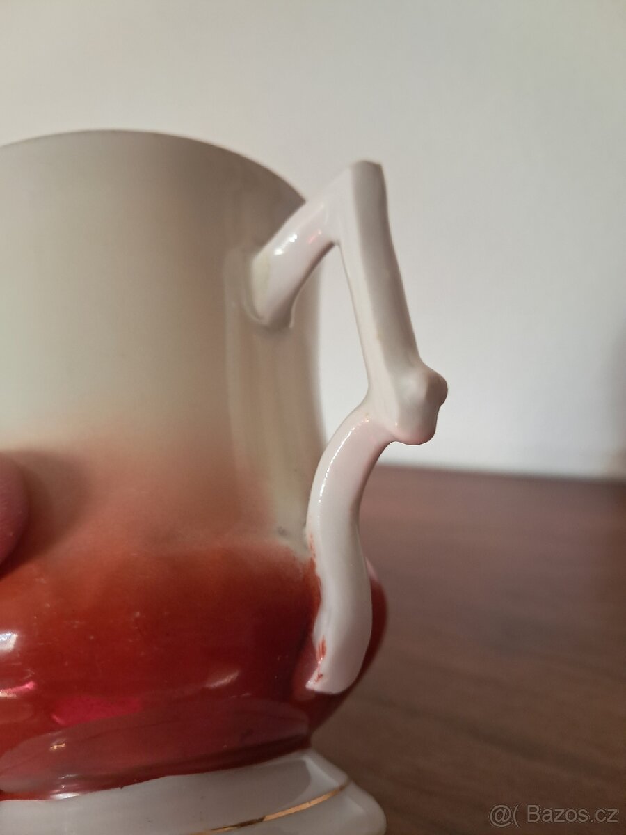 Starožitný malovaný hrneček - 7