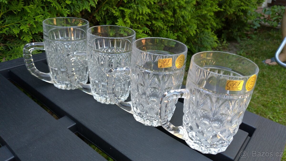 Skleněné dekorace a poháry Bohemia crystal - 7