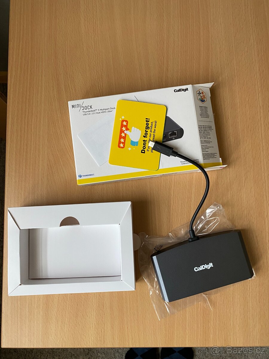 Nová mini dokovací stanice CalDigit Thunderbolt 3 - orig. b. - 7