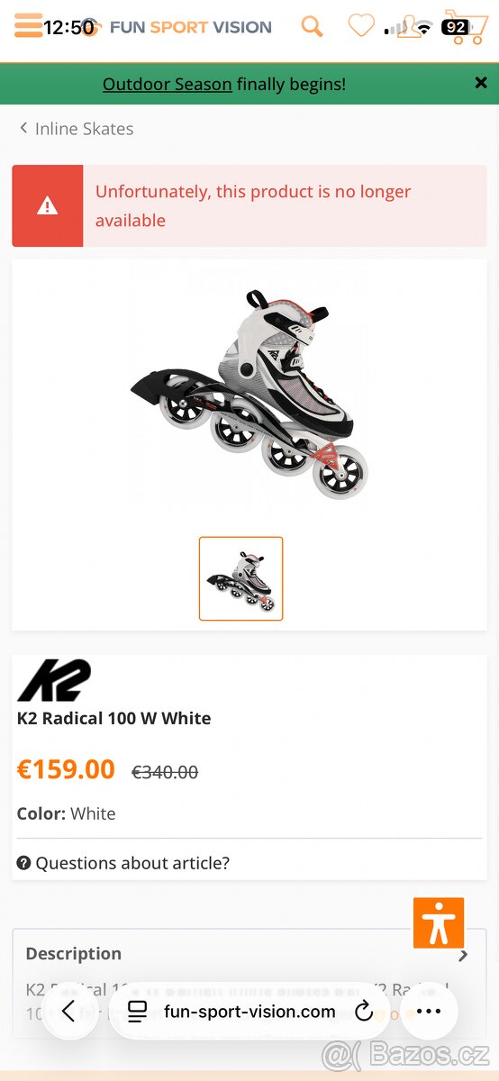 Karbonové inline brusle K2 - 7