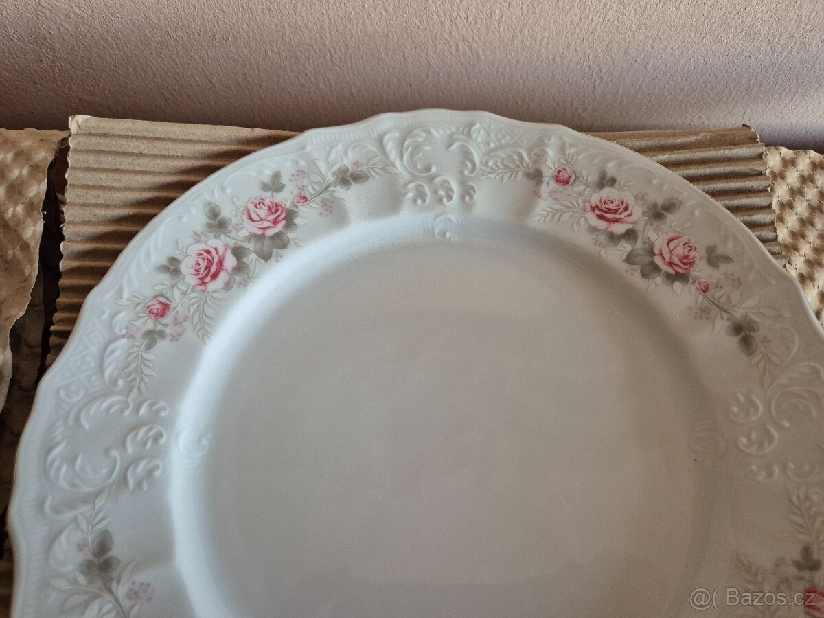 Talířová sada motiv růžičky Bernadotte - 7
