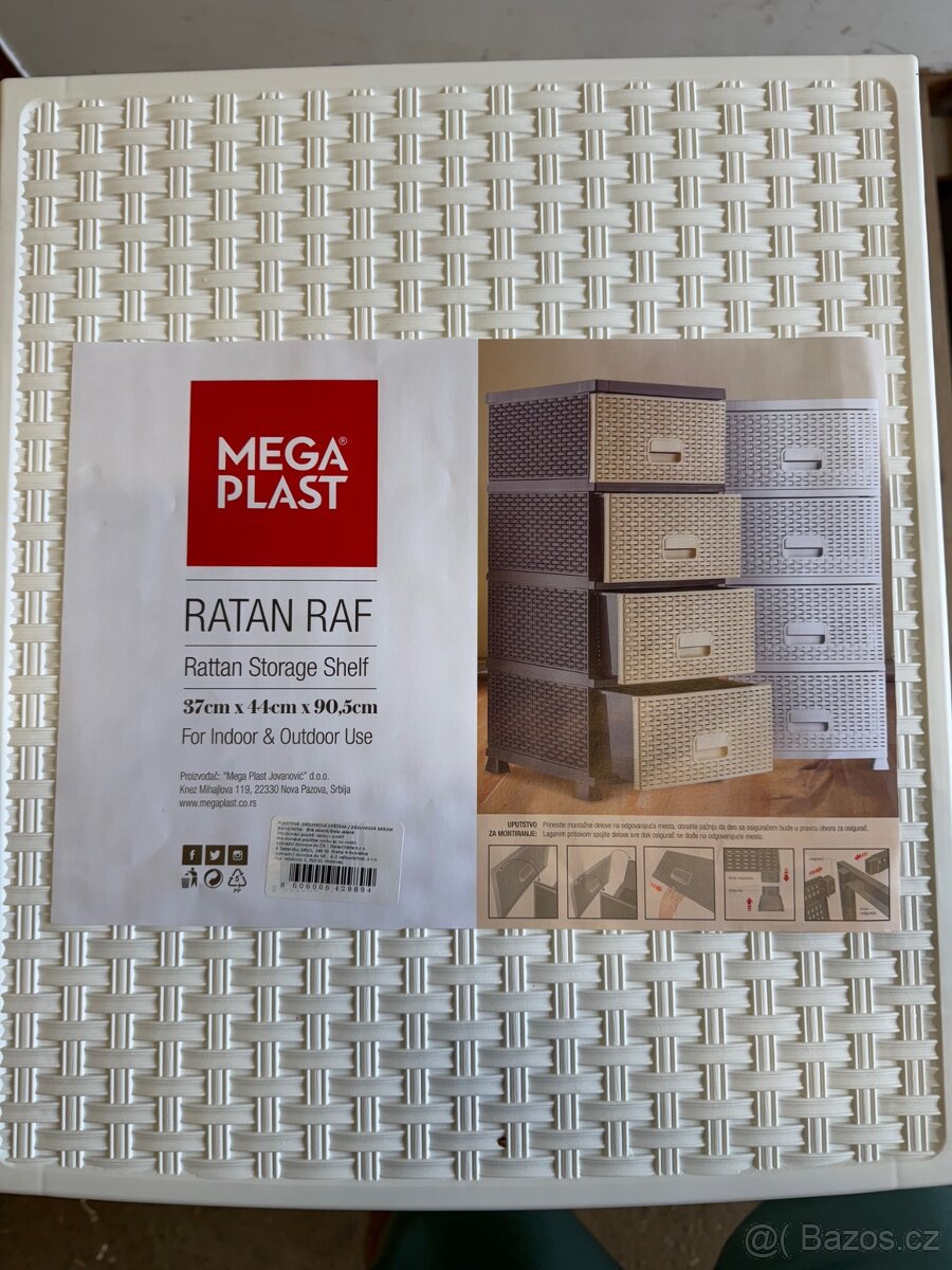 Komoda polyratan se zásuvnými šuplíky Mega Plast - 7