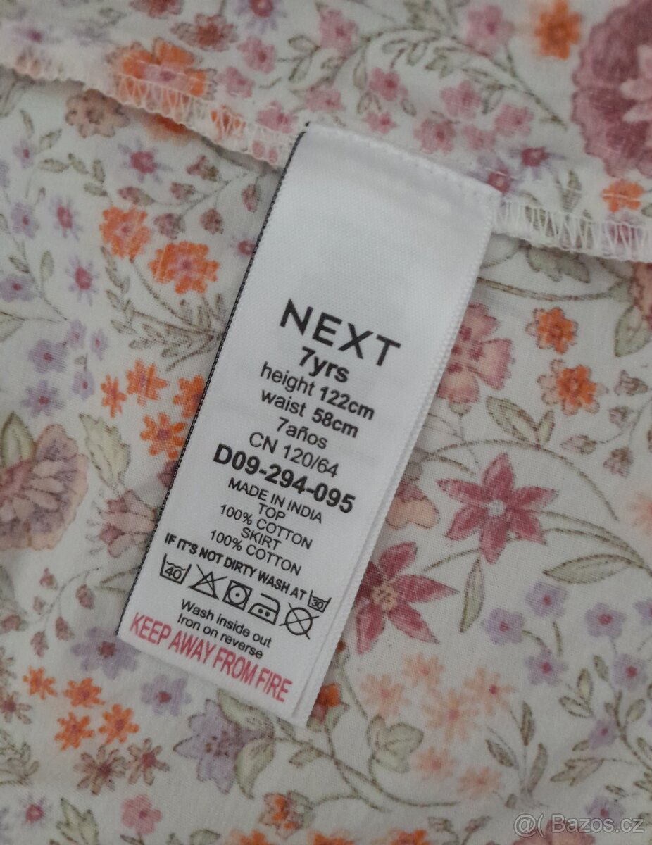 Bavlněné šaty Next, vel. 122 - 7