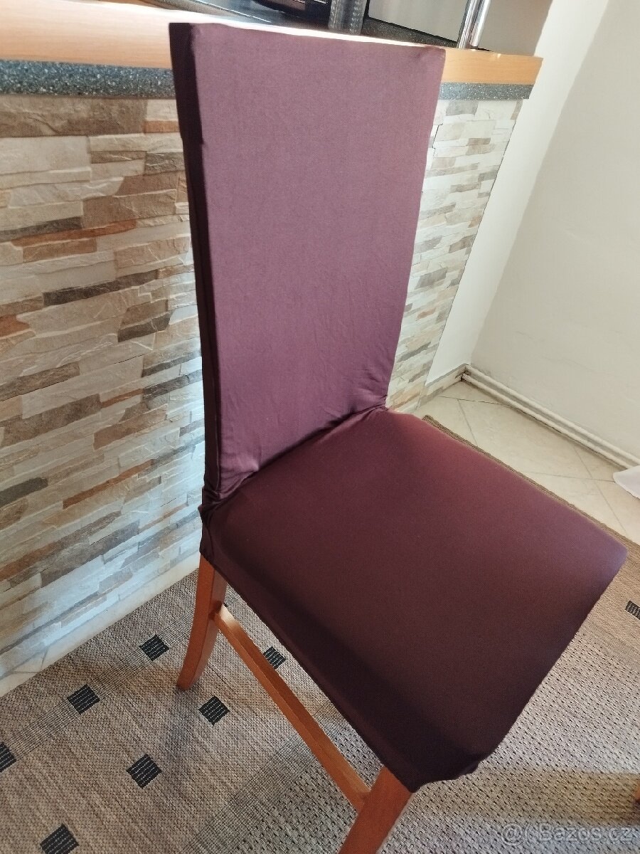 Bavlněný běhoun na stůl+šest napínacích potahů na židle - 7