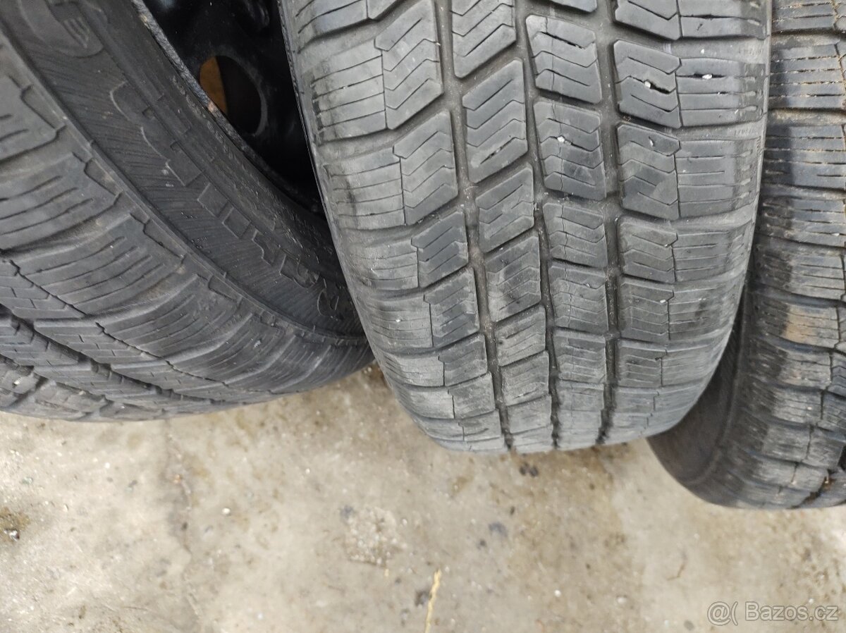 185/60 R14 M+S ZIMNÍ BARUM POLARIS 7mm + DISKY 5X100 FABIA - 7