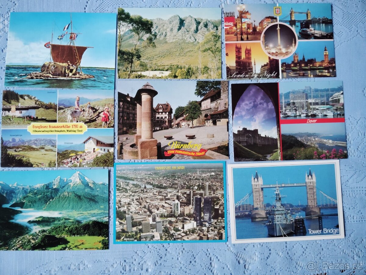 Pohlednice -zahraničí - čisté. - 7