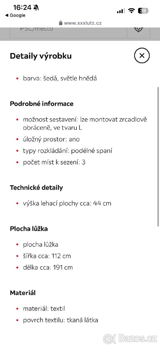 Pohovka rohová rozkládací - 7