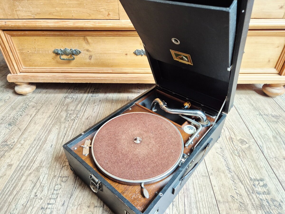 Starožitný gramofon His Master's Voice, model 101, 1925-27 - 7