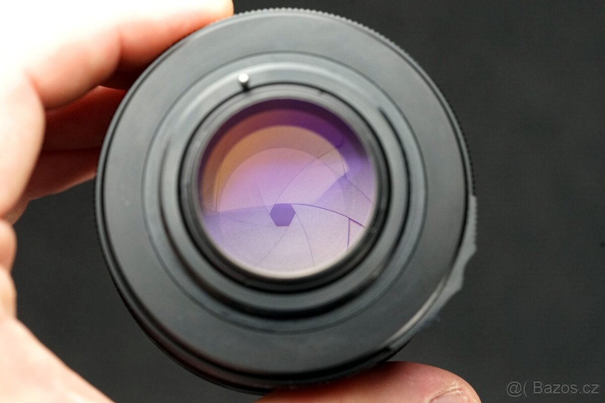 Objektiv Revuenon 55mm f1,4 auto, modré MC M42 - 7