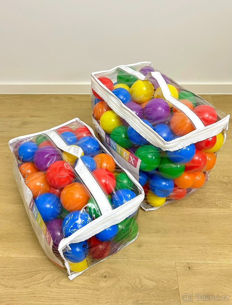 Dětská cestovní postýlka + plastové míčky - 7