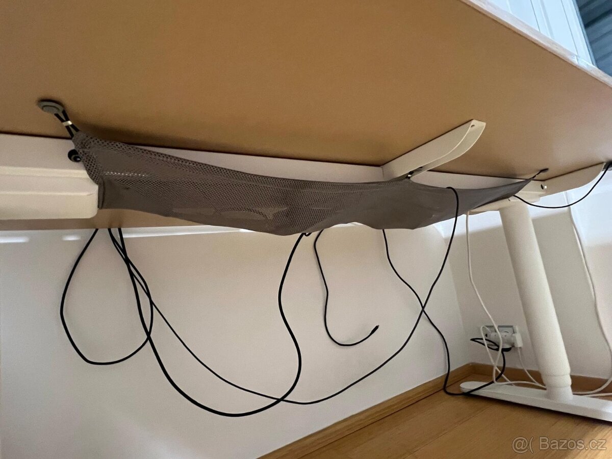 IKEA Bekant – elektrický polohovateľný stôl 160×80 cm (biela - 7