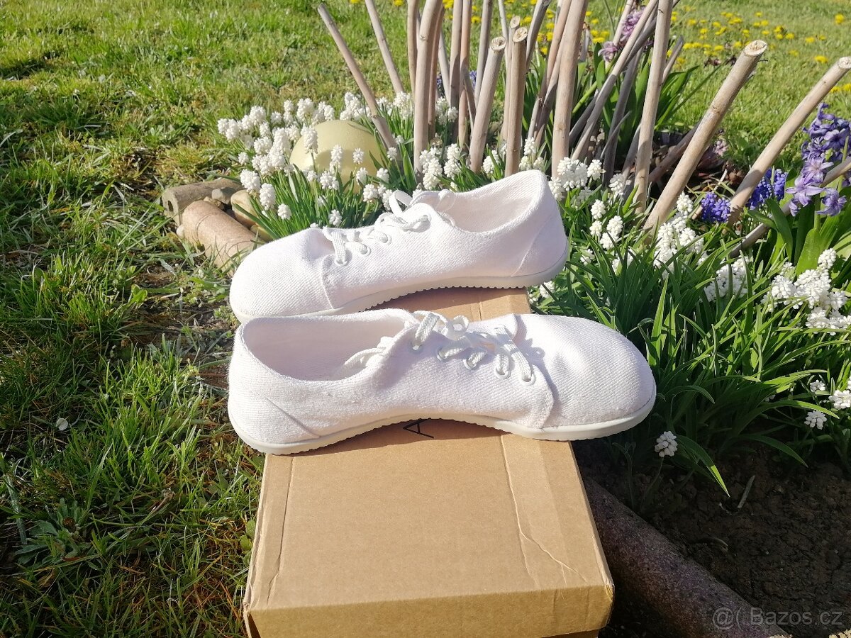 Ahinsa bílé tenisky - 7