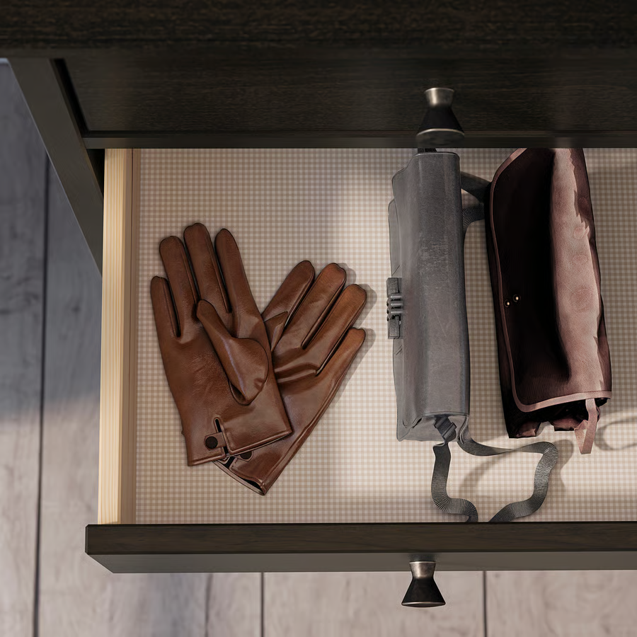 IDANÄS Komoda se 6 zásuvkami, tmavě hnědá, 84x135 cm - 7