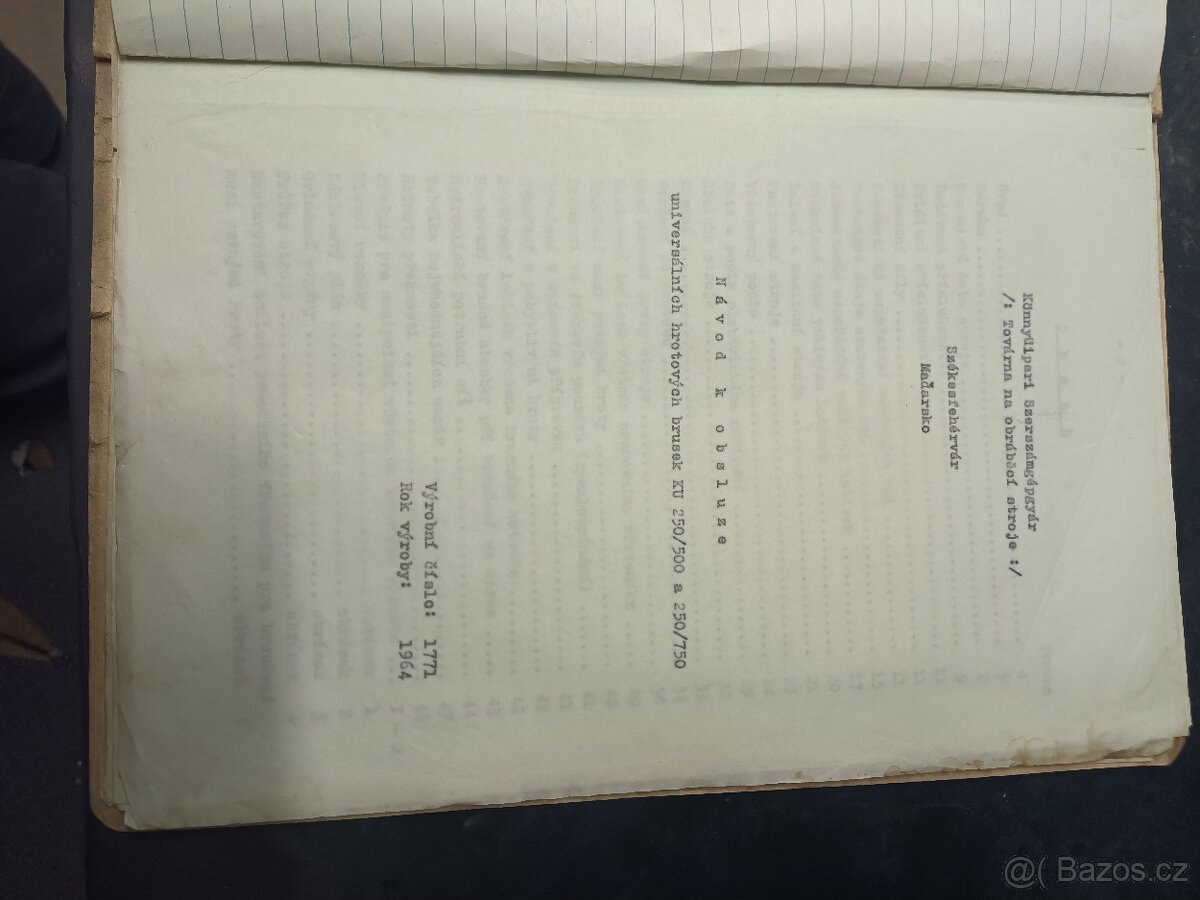 Hrotová bruska (bruska na kulato) KU250/750 - 7