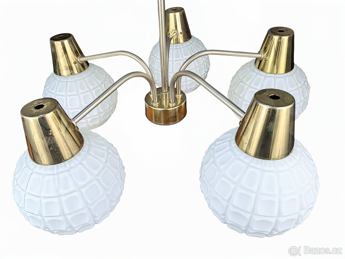 Retro lustr Kamenický Šenov - 7