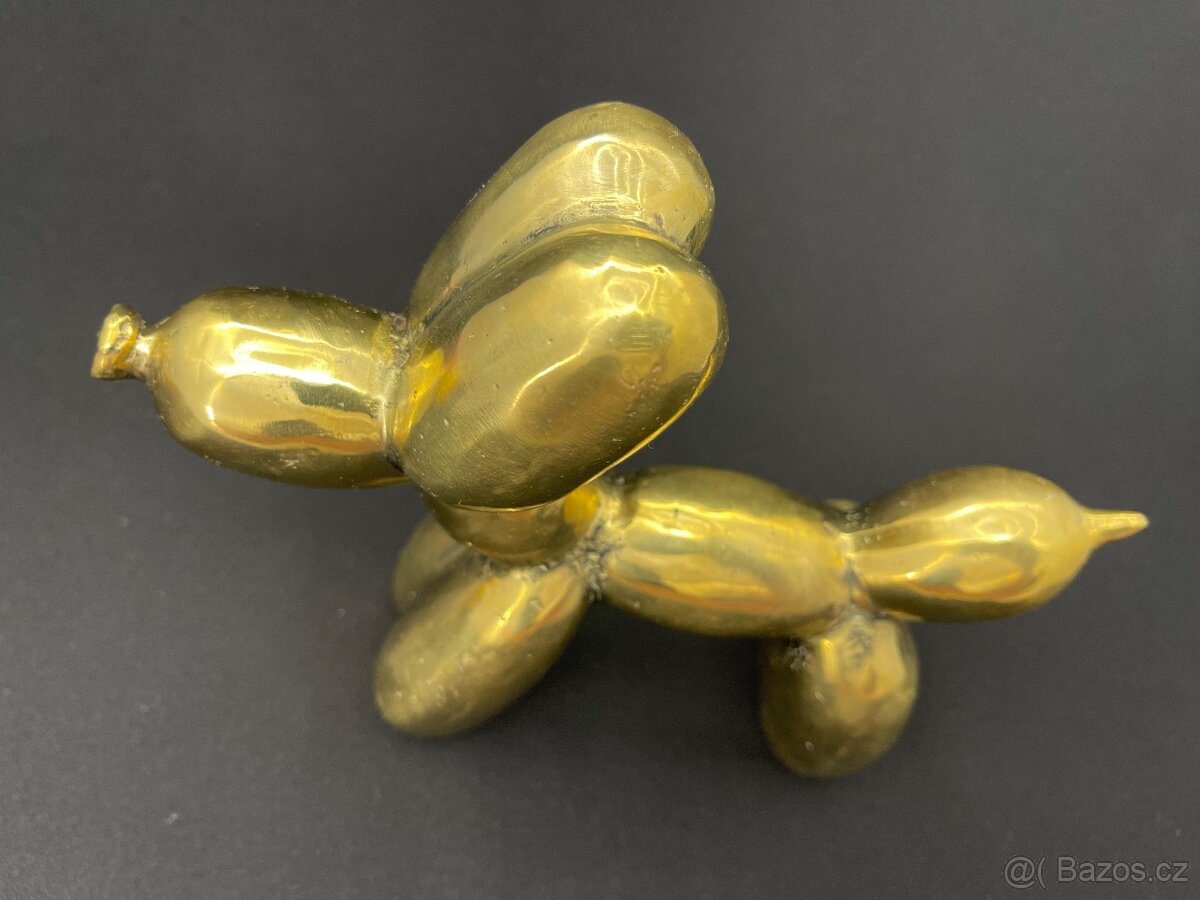 Socha bronz/mosaz Balloon Dog - velký - 7
