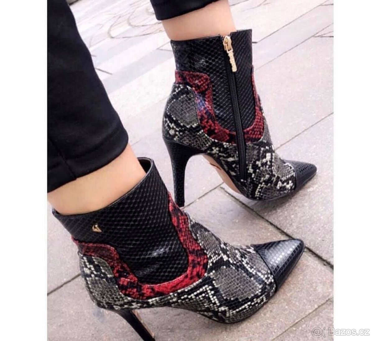 Dámské kotníkové boty na podpatku, vel. 39 - 7