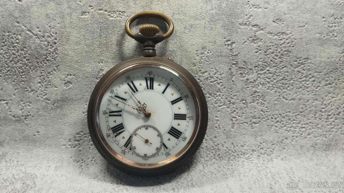 Obrovské 67mm, a 188g kapesni hodinky, brynyr ocel - 7