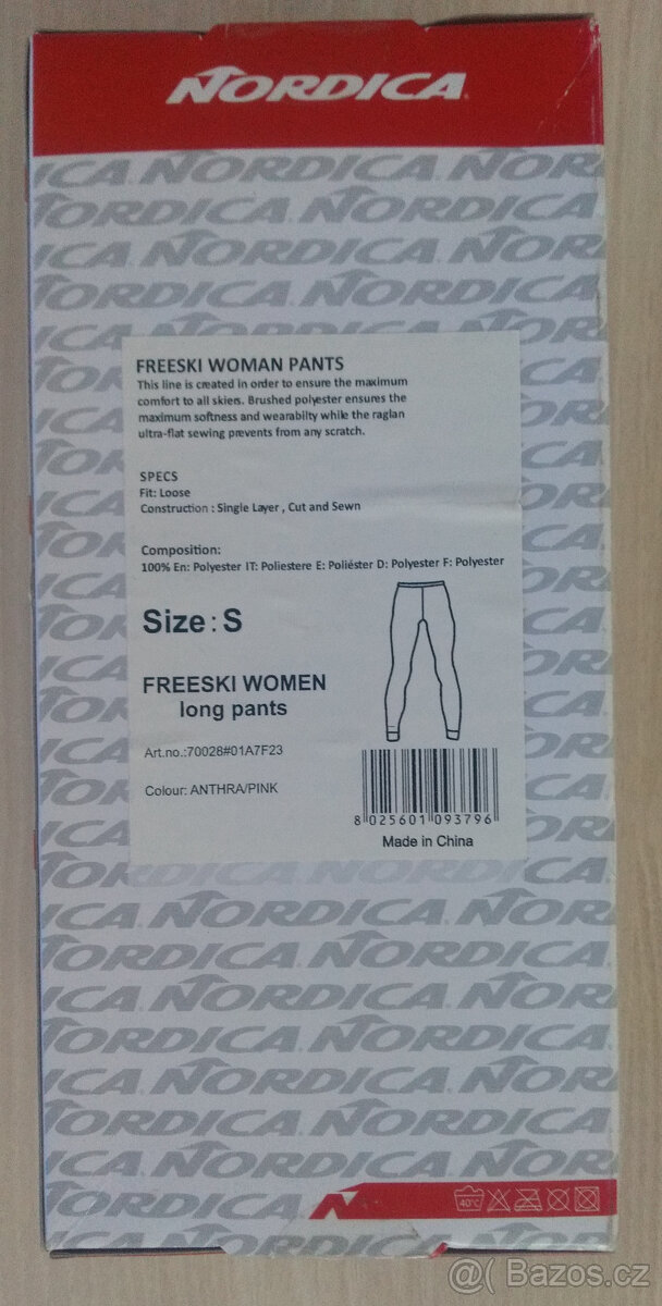 NOVÉ funkční termoprádlo Nordica Freeski Woman Pants (S + L) - 7