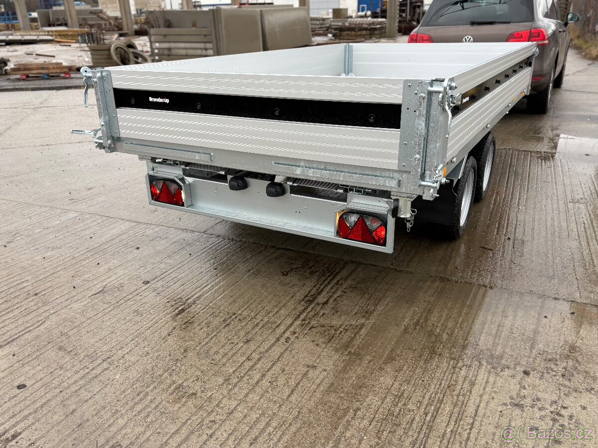 Přívěsný vozík - třístranný sklápěč, 3500kg, el. ovládání - 7