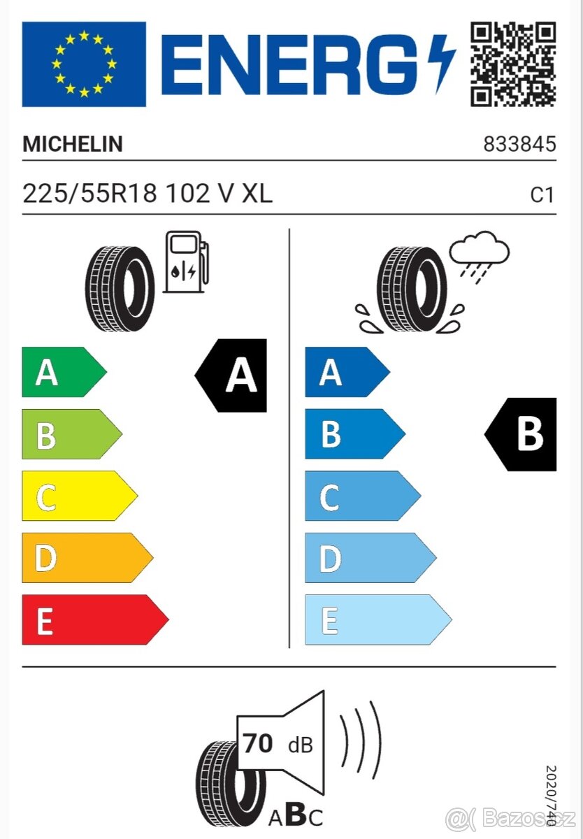 Letní Michelin 225 55 18, 225 55 18, 102V, XL - 7