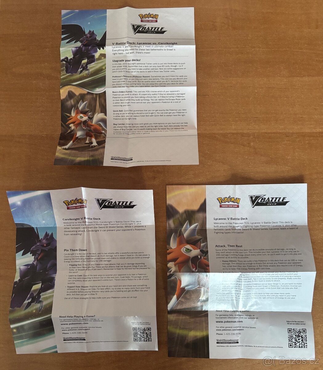 Pokémon V Battle Deck Bundle Lycanroc V vs Corviknight V - 7