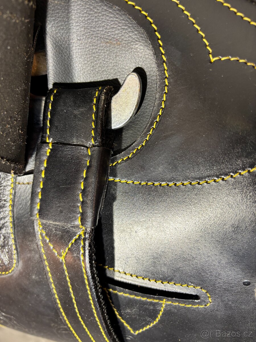 Australské sedlo bez hrušky černé krátké - 7