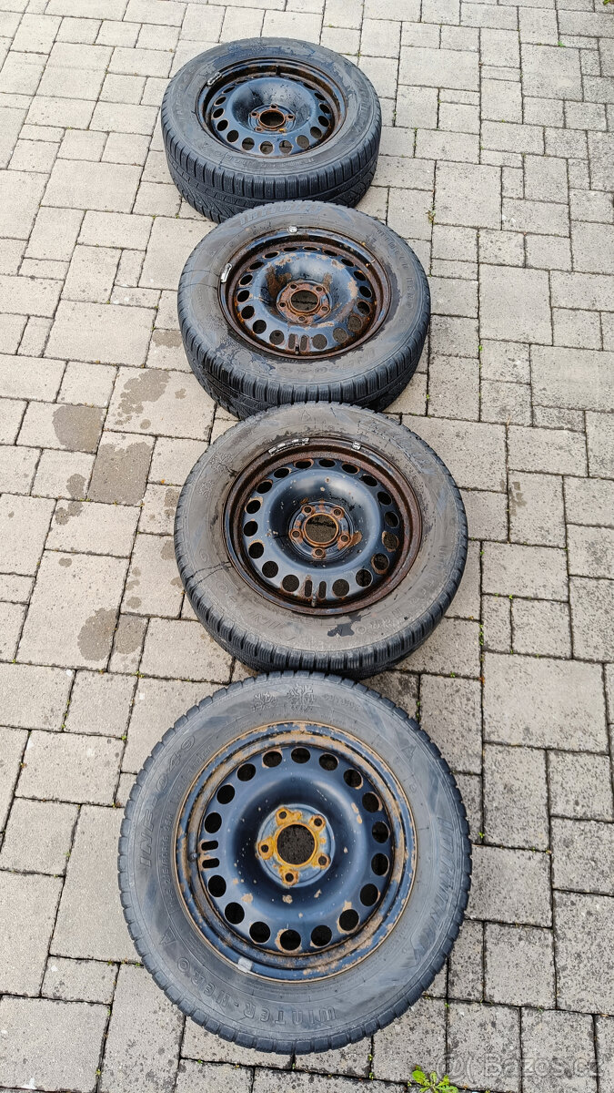 Sada zimních kol 215/60 R16 95H, disk 6,5Jx16 H2 ET41, rozte - 7