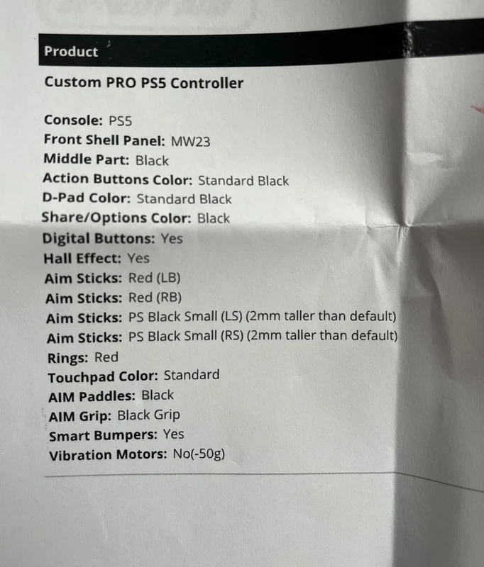 CUSTOM PRO PS5 Aim Controller (Dualshock) - 7