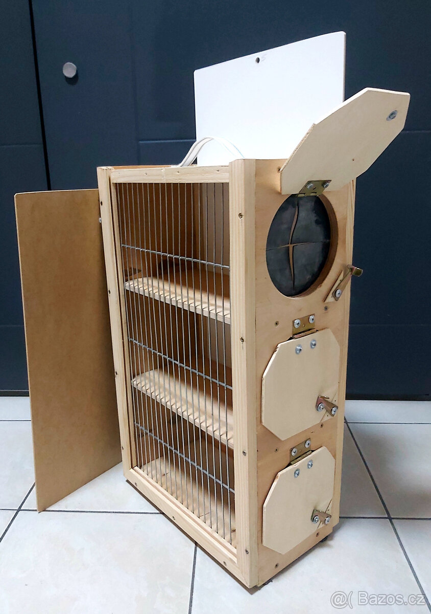 třídílný přepravník pro ptáky - 7