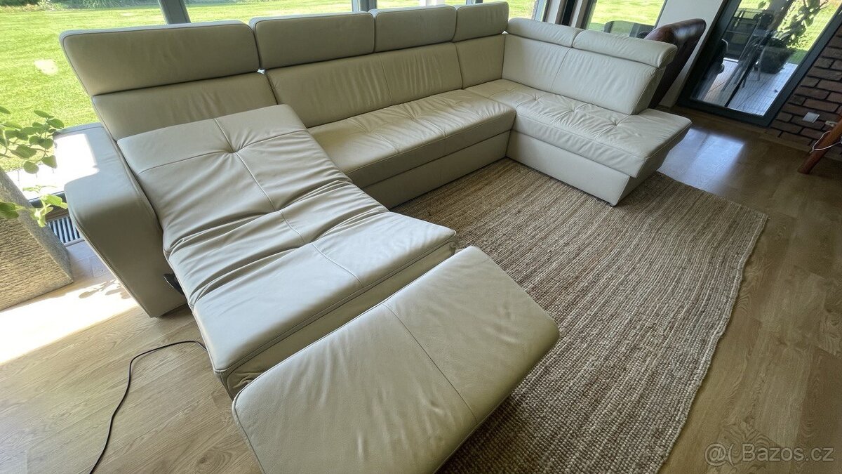 Sedací kožená souprava - 7