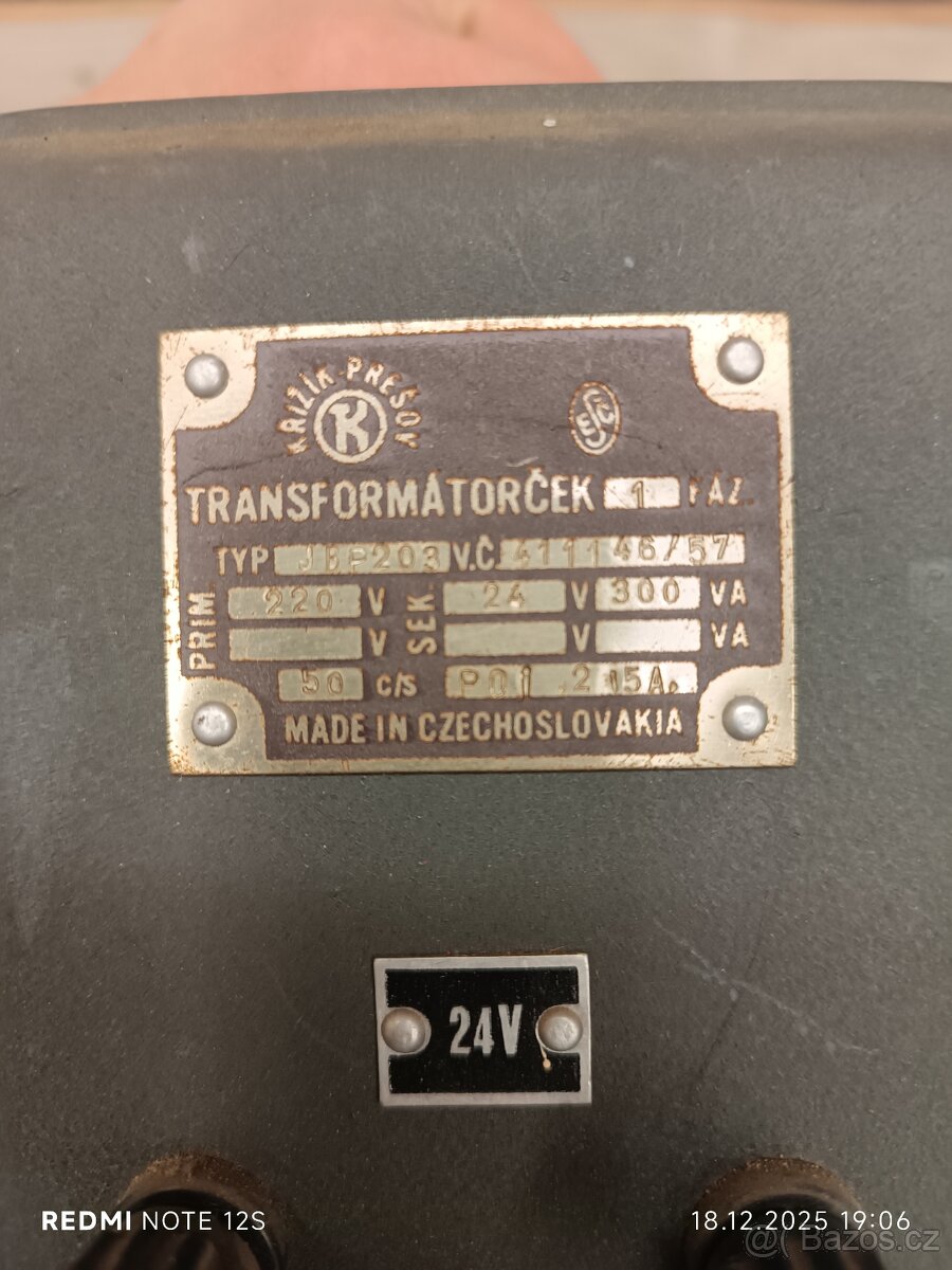 Transformátor 24V~ - 7