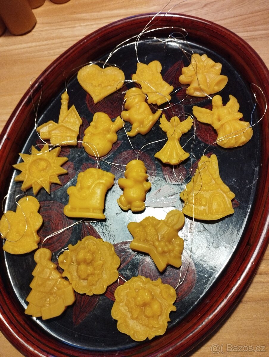 včelí med, ozdoby, svíčky ze včelího vosku - 7