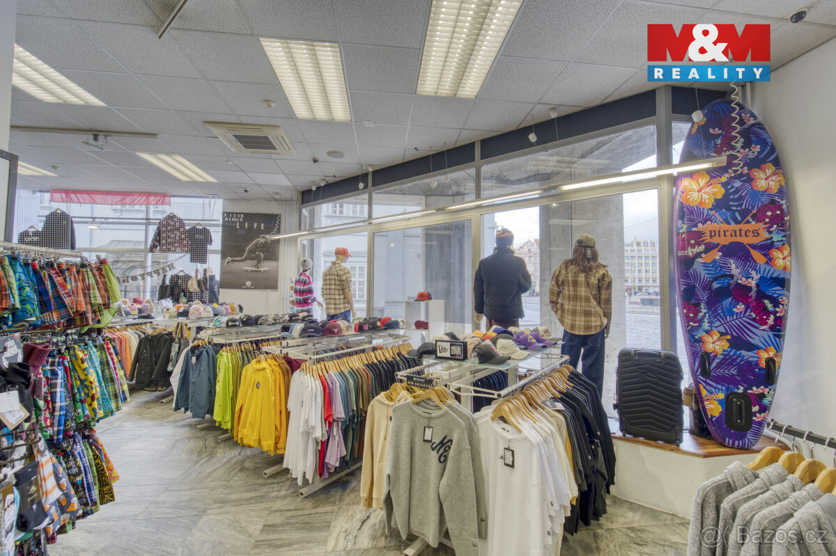 Pronájem obchod a služby, 598 m², Plzeň, roh nám. Republiky - 7