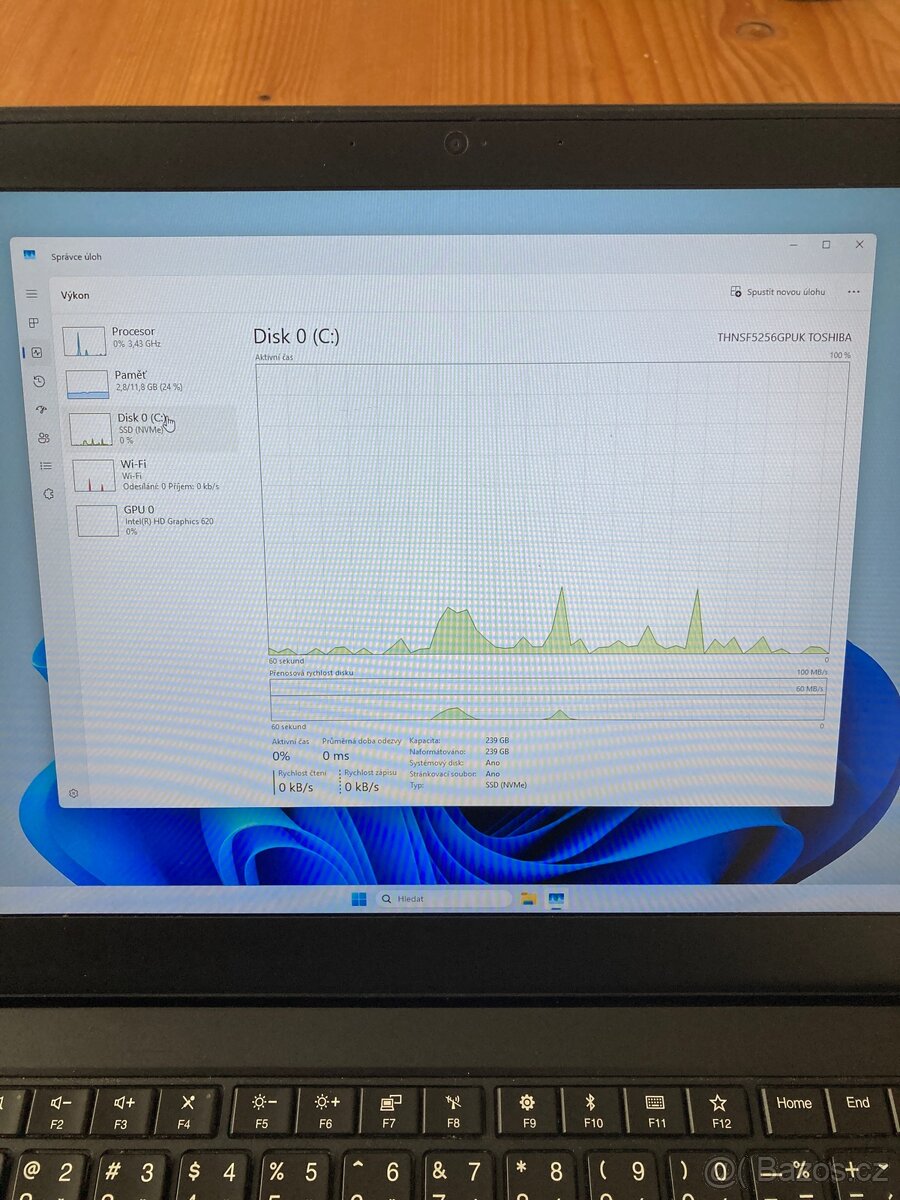 Prodám notebook Lenovo Thinkpad T470s bez akumulátorů - 7