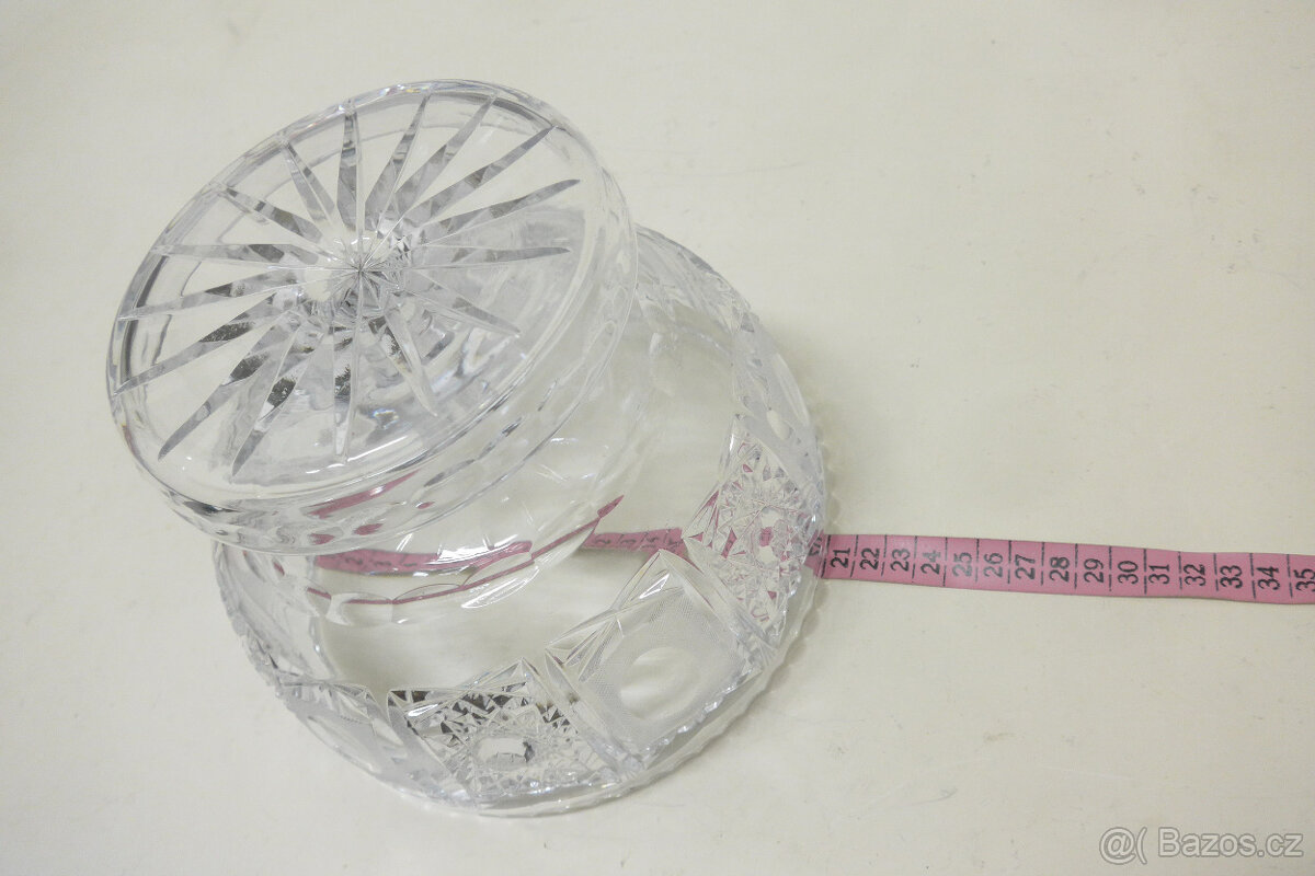 Skleněna Misa se Vzorem na Stopce - 7