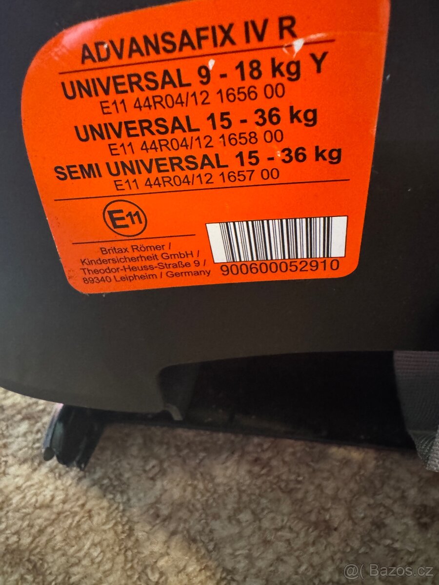 Autosedačka Britax Romer ADVANSAFIX IV R - 7
