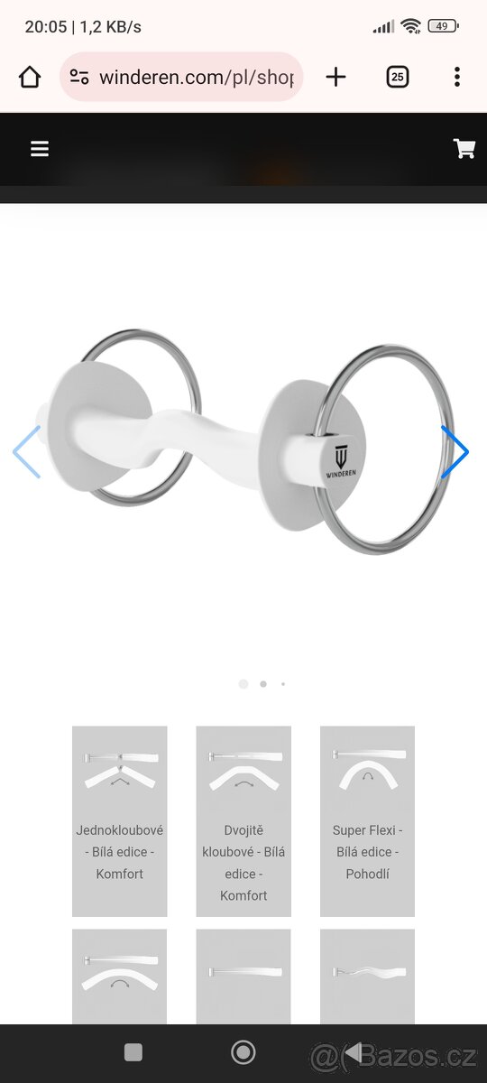 Plastová/gumová udidla stihla tyčky - 7