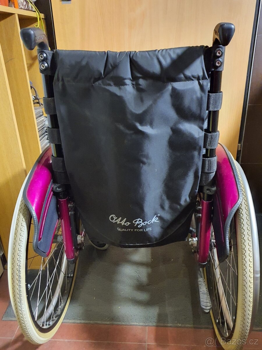 TOP značkový SPORT invalidní vozík PLNÁ KOLA - 7