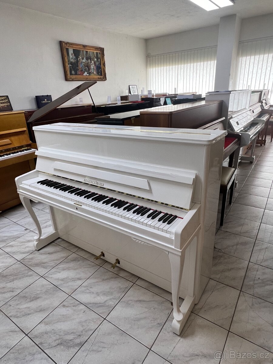 Německé pianino August Forster - Lobau po opravě, se zárukou - 7