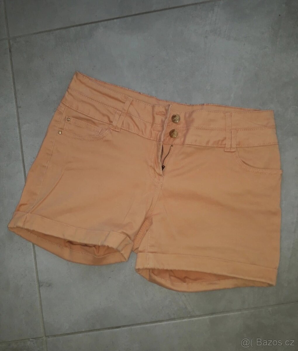 Flame dámské kraťasy vel M jako nové meruňkové Látkové - 7