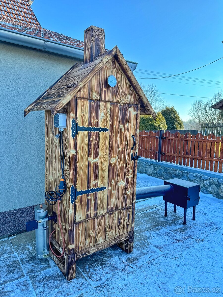 Dřevěná udírna,dymbox set - 7