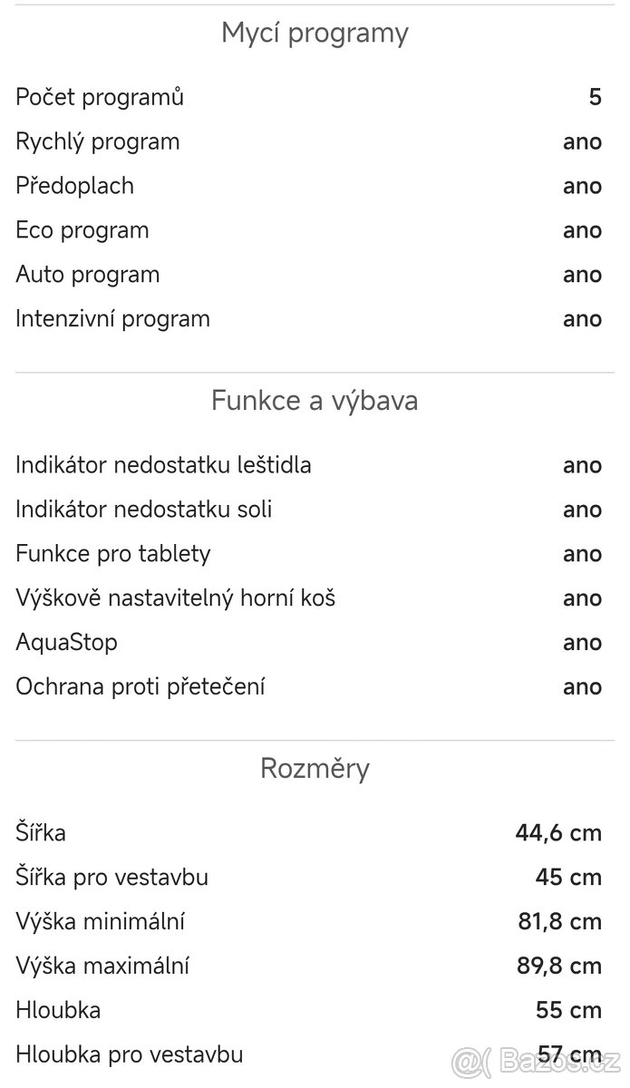Elektrolux 45cm 5 programů Fuzzy Logic, plně integrovaná - 7