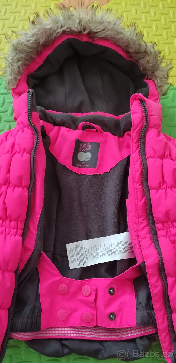 Dívčí zimní bunda vel. 86/92 - 7