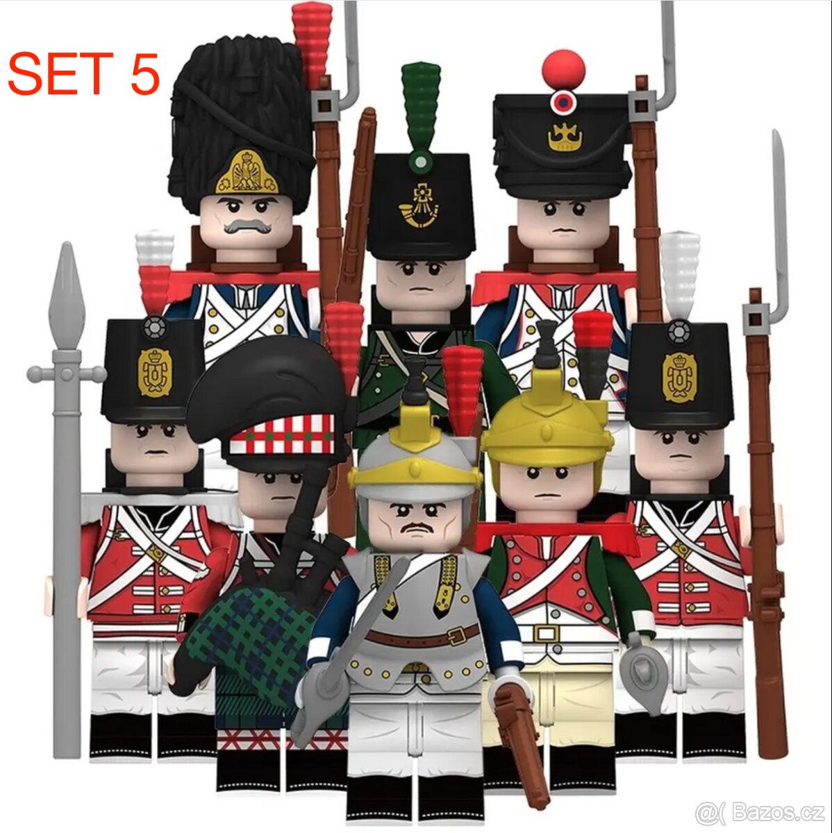 Figúrky Rytieri 1 (8ks) typ lego, nové, nehrané - 7