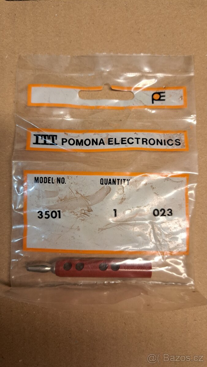 Retro rozbočovač 4 mm banánků Pomona NOVÉ (NOS) - 7