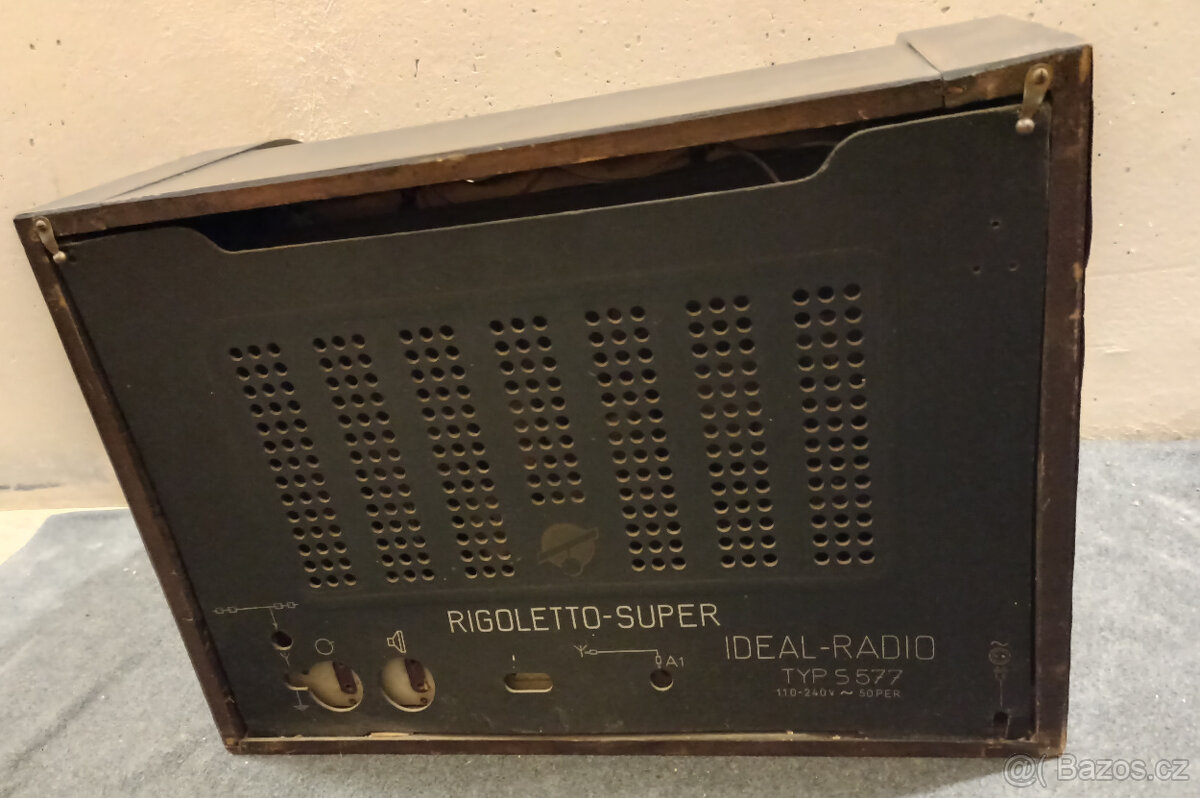 Staré retro rádio Ideal Radio Rigoletto-Super S577 - 7