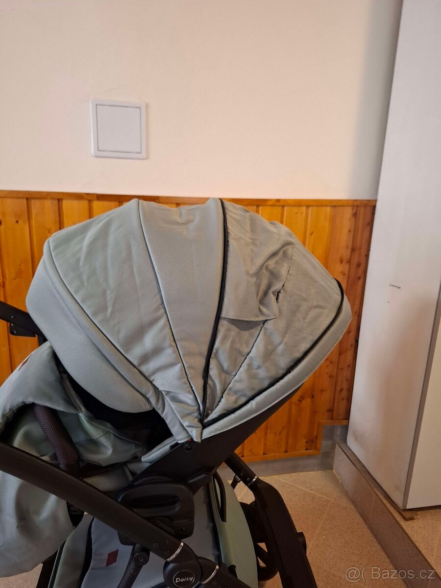Lehký kočárek dvojkombinace Jasmine Daisy Soft 04 Mint - 7
