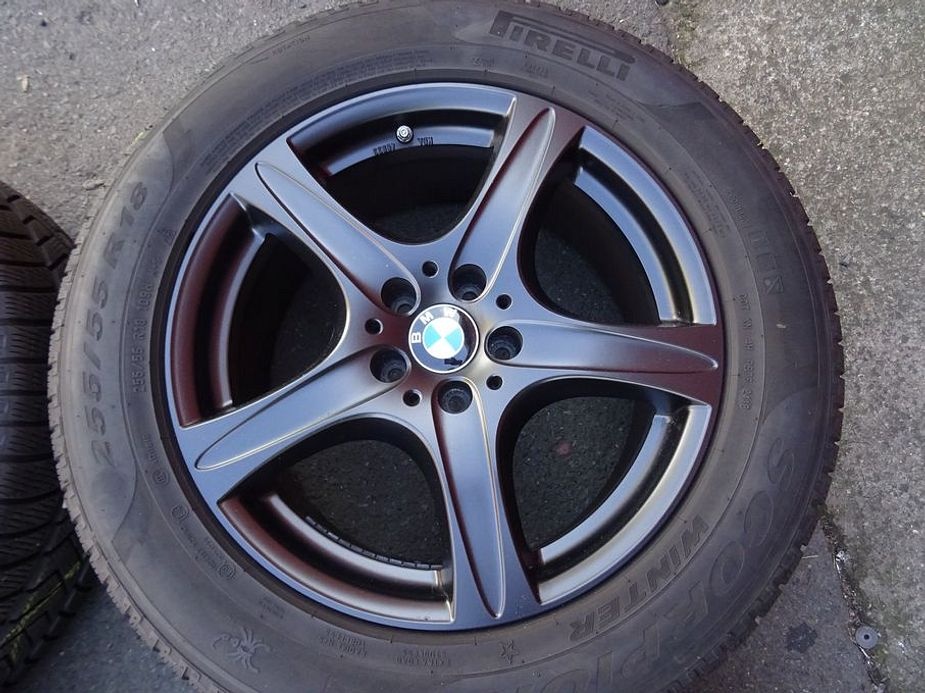 Alu disky BMW X5, X6, 18", 5x112 , ET 45, zimní sada - 7