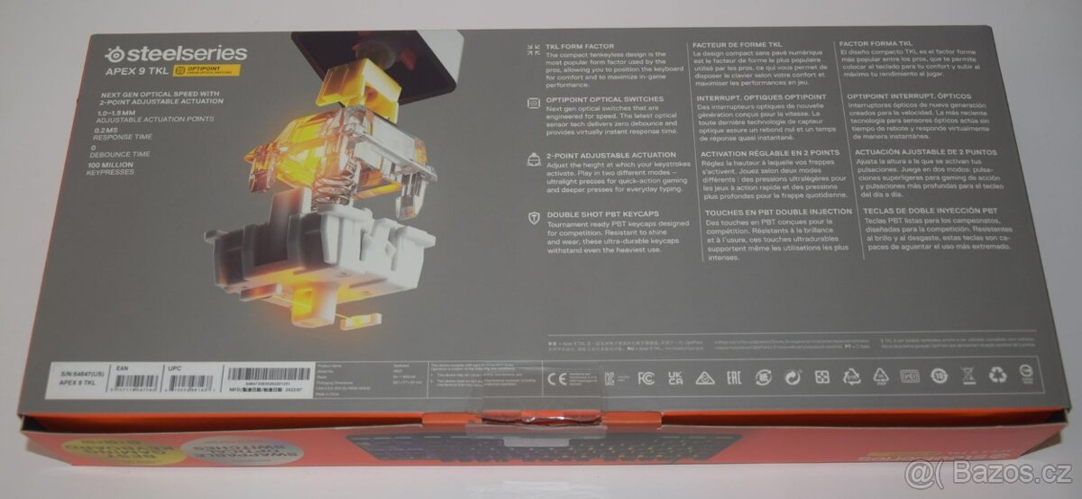 SteelSeries Apex 9 TKL + myš bezdrátová.MICROSOFT - 7